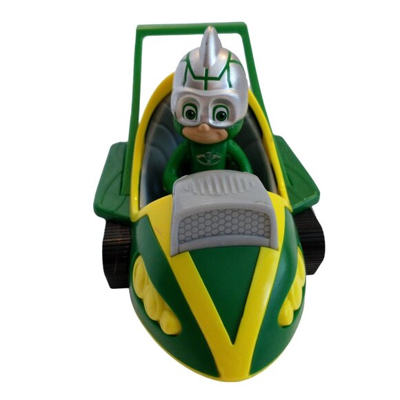 PJ Masks Turbo Blast Racer Vehicle Green Gekko-Car with Gekko Figure Just Play - Picture 5 of 6